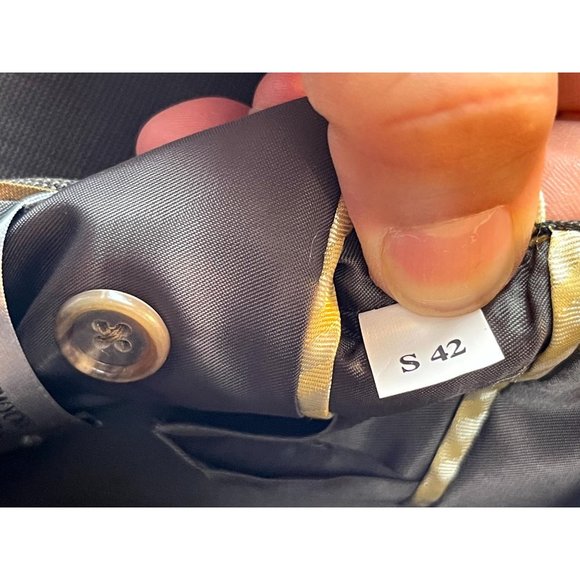 Jones New York Mens 100% Wool Blazer Coat Jacket Single Breasted Gray Size 42 - Picture 8 of 8